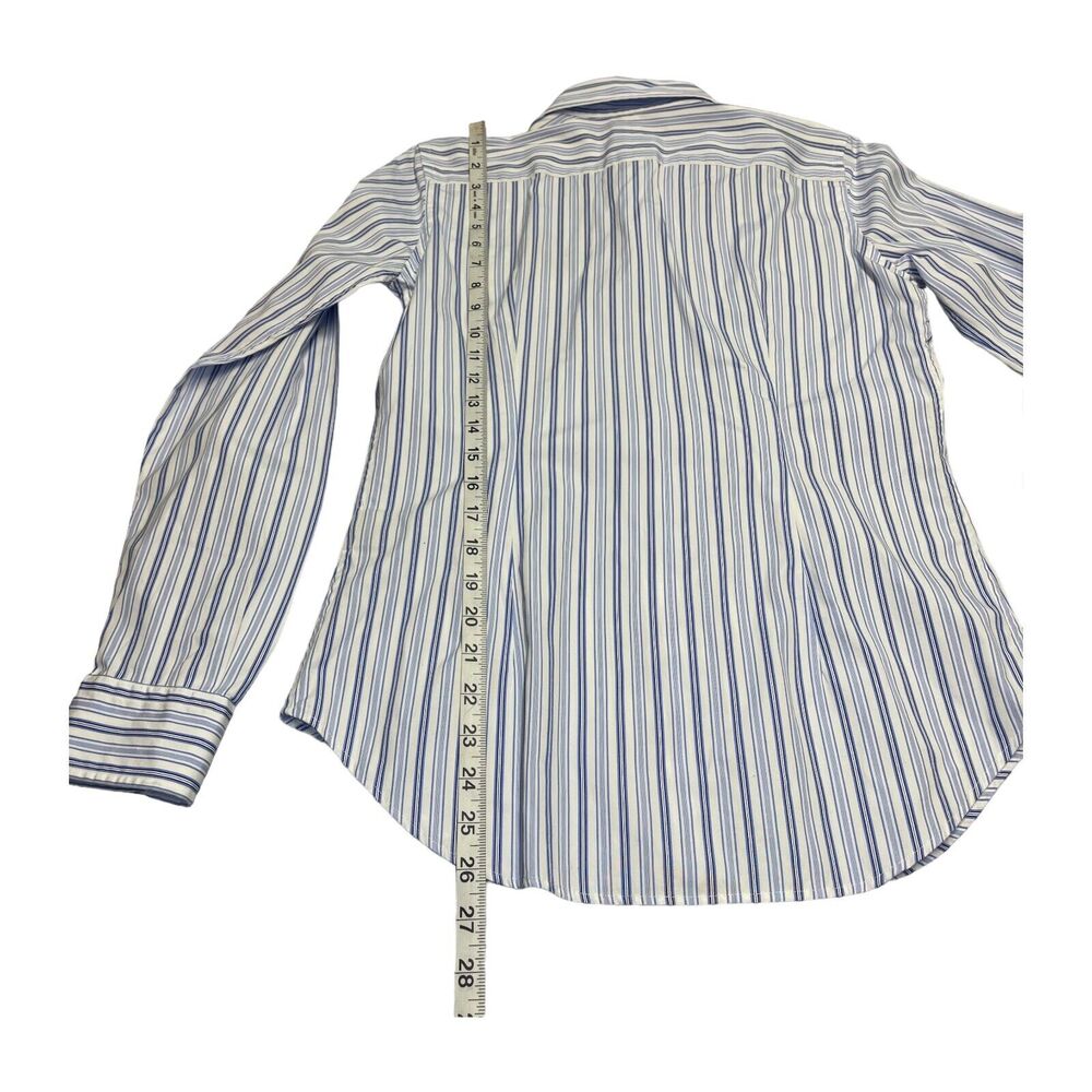 Ralph Lauren Rowing Club Boys 6 White Striped Long Sleeve Slim Fit Button Down - Picture 7 of 8